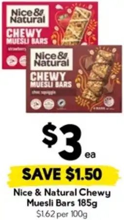 Drakes Nice & Natural Chewy Muesli Bars offer
