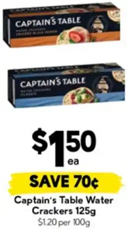 Drakes Captain's Table Water Crackers offer