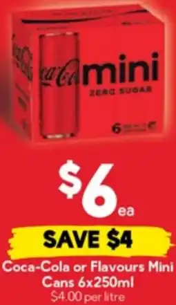Drakes Coca-Cola or Flavours Mini Cans offer
