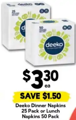 Drakes Deeko Dinner Napkinsor Lunch Napkins offer
