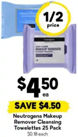 Drakes Neutrogena Makeup Remover Cleansing Towelettes offer