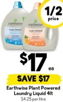 Drakes Earthwise Plant Powered Laundry Liquid offer
