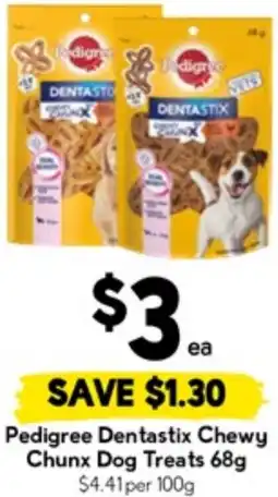 Drakes Pedigree Dentastix Chewy Chunx Dog Treats offer
