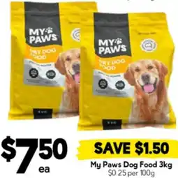 Drakes My Paws Dog Food offer