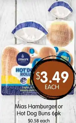 Spudshed Mias Hamburger or Hot Dog Buns offer