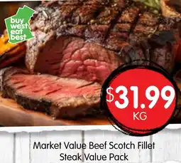 Spudshed Market Value Beef Scotch Fillet Steak offer