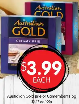 Spudshed Australian Gold Brie or Camembert offer
