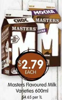 Spudshed Masters Flavoured Milk Varieties offer