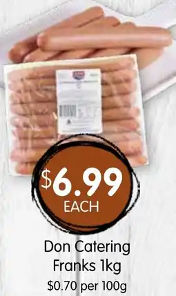 Spudshed Don Catering Franks offer