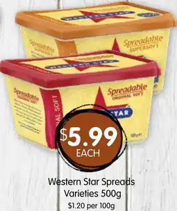 Spudshed Western Star Spreads Varieties offer