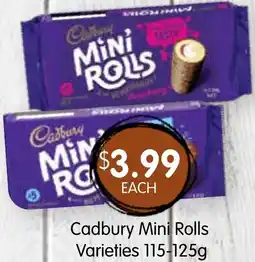 Spudshed Cadbury Mini Rolls Varieties offer