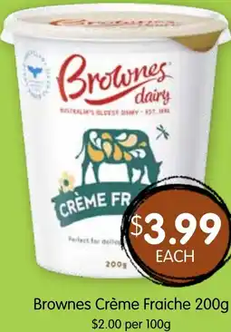 Spudshed Brownes Crème Fraiche offer