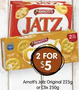 Spudshed Arnott's Jatz Original or Clix offer