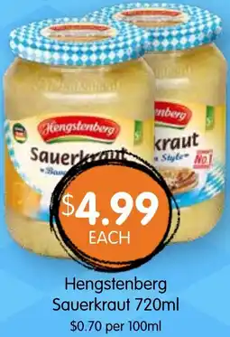 Spudshed Hengstenberg Sauerkraut offer