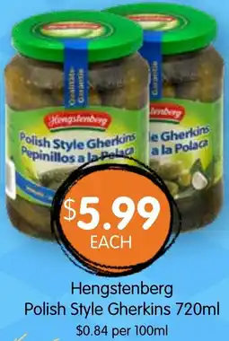 Spudshed Hengstenberg Polish Style Gherkins offer
