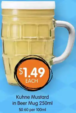Spudshed Kuhne Mustard in Beer Mug offer