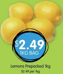 Spudshed Lemons Prepacked offer