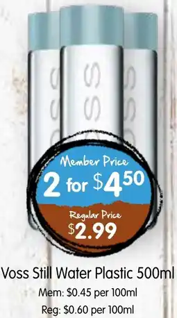 Spudshed Voss Still Water Plastic offer