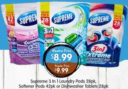 Spudshed Supreme 3 In 1 Laundry Pods, Softener Pods or Dishwasher Tablets offer