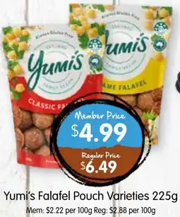 Spudshed Yumi's Falafel Pouch Varieties offer