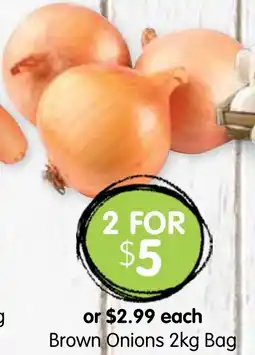 Spudshed Brown Onions offer