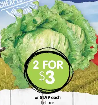 Spudshed Lettuce offer