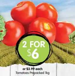 Spudshed Tomatoes Prepacked offer
