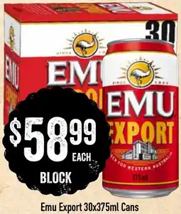 Spudshed Emu Export Cans offer