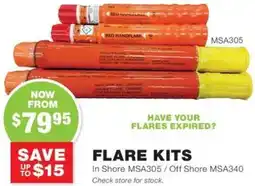 Road Tech Marine Flare kits offer