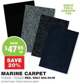 Road Tech Marine Marine carpet offer
