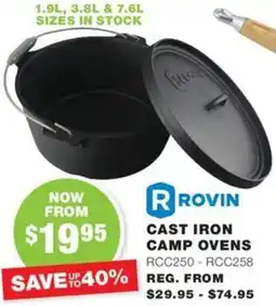 Road Tech Marine R rovin cast iron camp ovens offer