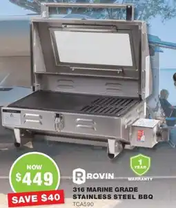 Road Tech Marine 316 marine grade stainless steel bbq offer