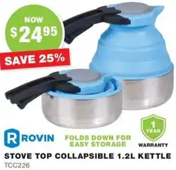 Road Tech Marine Stove top collapsible kettle offer