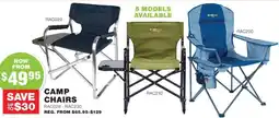 Road Tech Marine Camp chairs offer