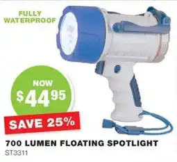 Road Tech Marine 700 lumen floating spotlight offer