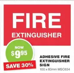 Road Tech Marine Adhesive fire extinguisher offer