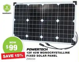 Road Tech Marine 12v 40w monocrystalline fixed solar panel offer