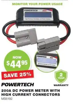 Road Tech Marine 200a dc power meter with high current connectors offer