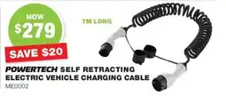 Road Tech Marine Powertech self retracting electric vehicle charging cable offer