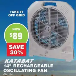 Road Tech Marine Rechargeable oscillating fan offer