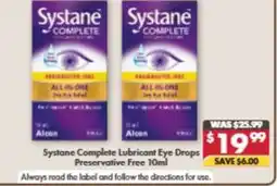Pharmacy4Less Systane Complete Lubricant Eye Drops offer