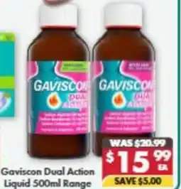Pharmacy4Less Gaviscon Dual Action Liquid Range offer