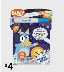 Kmart Inkredibles bluey magic ink pictures offer