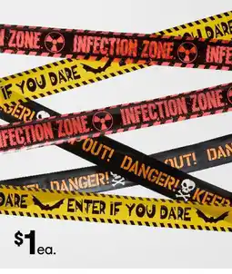Kmart Caution crime tape offer