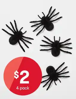 Kmart Flocked tarantulas offer