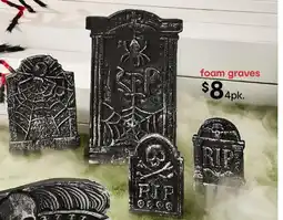Kmart 4 pack foam graves offer