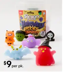 Kmart Sensory toybox spooky quishies offer