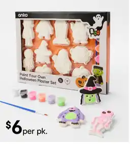Kmart Paint your own halloween plaster set offer
