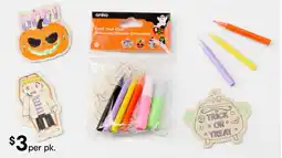 Kmart Paint your own halloween wooden ornaments offer