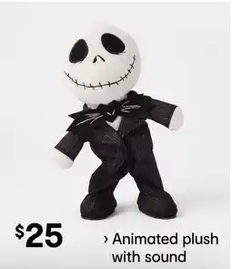 Kmart Disney tim burton's the nightmare before christmas interactive jack skellington plush toy offer